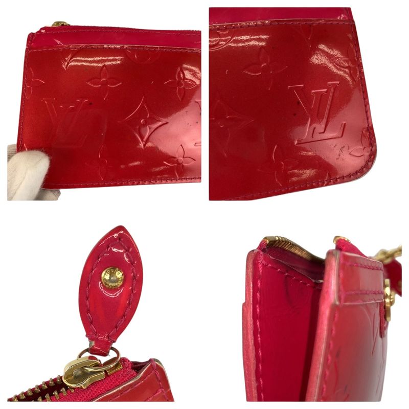 Louis Vuitton Monogram Vernis Pochette Cles Pink Coin Case Key