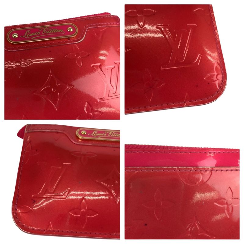 Louis Vuitton Monogram Vernis Pochette Cles Pink Coin Case Key