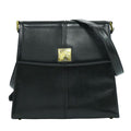 Authentic Yves Saint Laurent YVES Saint Laurent YSL Leather Shoulder Bag Black
