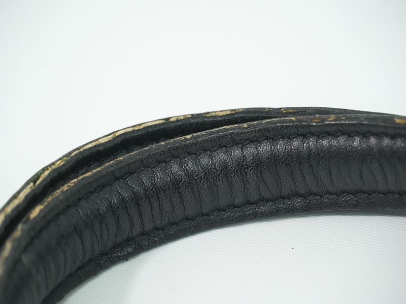 Authentic Celine Canvas Leather Handbag Black Bag Used-