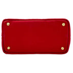 Prada 2-Way Shoulder Bag Canvas Canapa Red