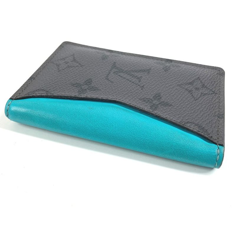 Louis Vuitton Card Case Organizer de Poche Monogram Eclipse Canvas Gray