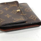 Louis Vuitton Trifold Wallet Porte Feuille Anais M60402 Monogram Canvas Brown