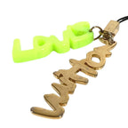 Louis Vuitton Strap Accessoire Telephonne Graffiti Plastic Yellow Shoulder Bag