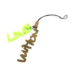 Louis Vuitton Strap Accessoire Telephonne Graffiti Plastic Yellow Shoulder Bag