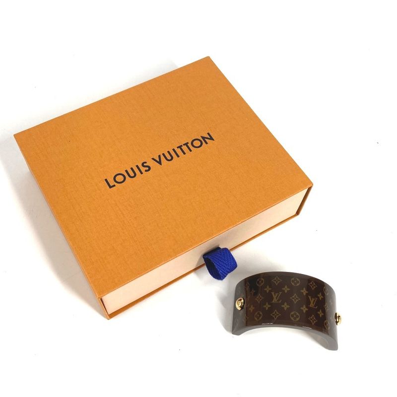Louis Vuitton Hairpin Hair Calf Mng Resin Pony Brown Handbag