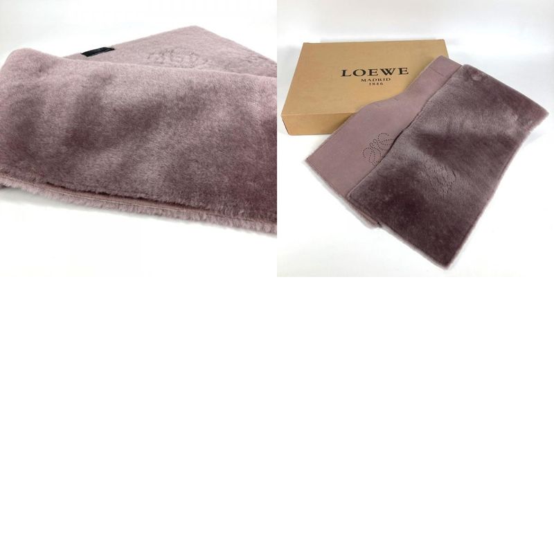 Loewe Muffler Anagram Logo Purple