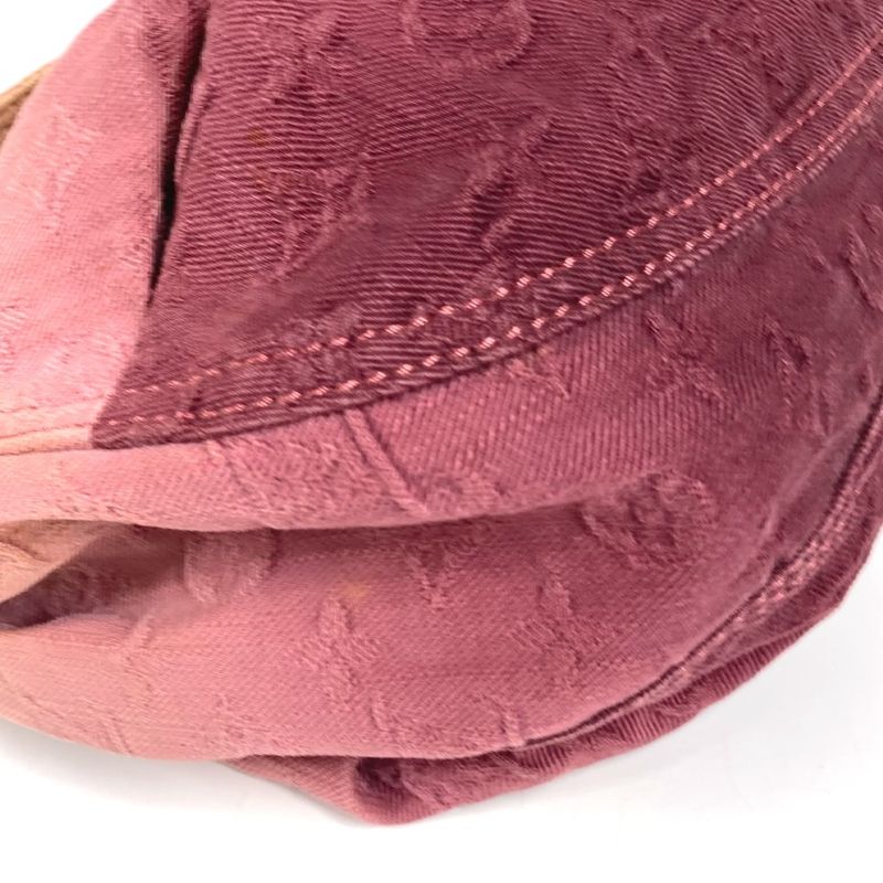 Louis Vuitton Shoulder Bag Sunray Monogram Denim Canvas Rouge Fauvist Pink