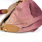 Louis Vuitton Shoulder Bag Sunray Monogram Denim Canvas Rouge Fauvist Pink