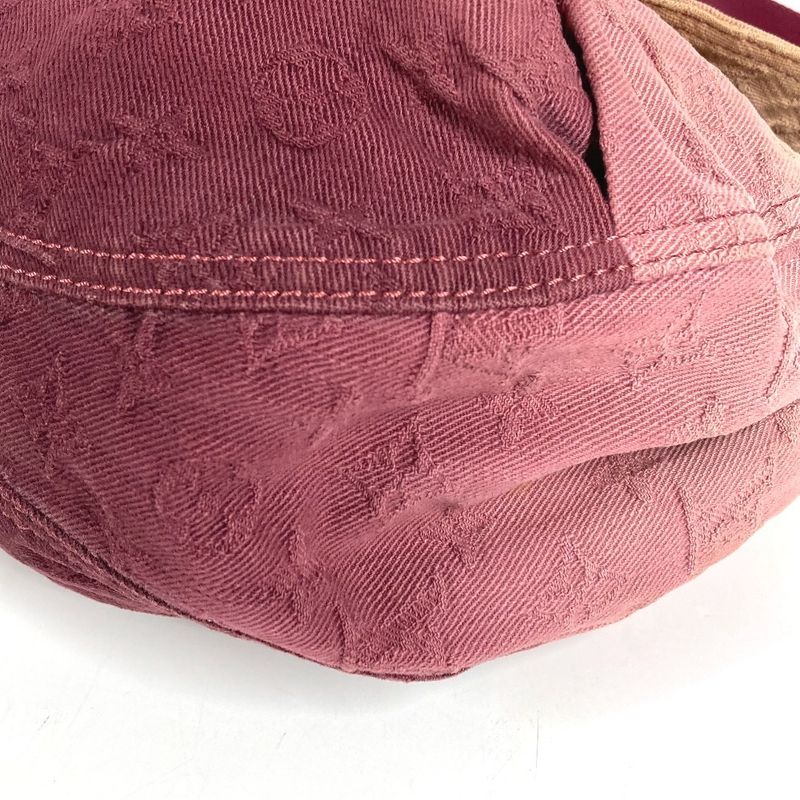 Louis Vuitton Shoulder Bag Sunray Monogram Denim Canvas Rouge Fauvist Pink