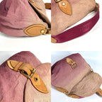 Louis Vuitton Shoulder Bag Sunray Monogram Denim Canvas Rouge Fauvist Pink