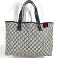 Gucci Shoulder Bag GG Logo 211134 GG Supreme Canvas Navy