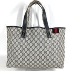 Gucci Shoulder Bag GG Logo 211134 GG Supreme Canvas Navy