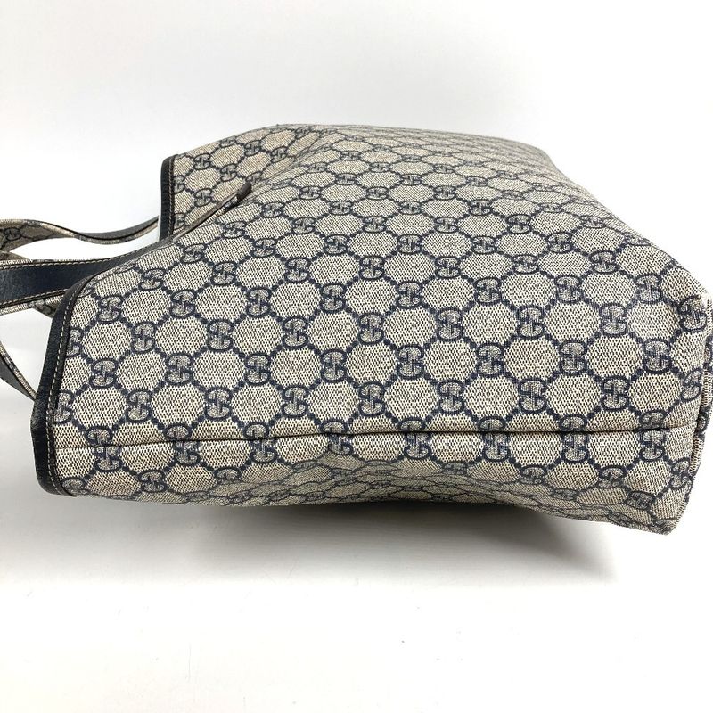 Gucci Shoulder Bag GG Logo 211134 GG Supreme Canvas Navy