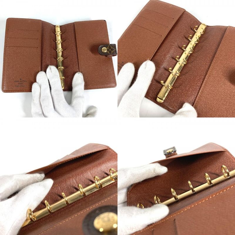 Louis Vuitton Notebook Cover Agenda PM R20011 Monogram Canvas Brown