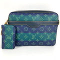 Louis Vuitton Second Trio Messenger Large Small Pouch Only Stripe Green