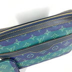 Louis Vuitton Second Trio Messenger Large Small Pouch Only Stripe Green