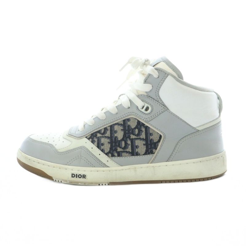 Dior Calfskin with Oblique Jacquard Oplique Sneakers 42