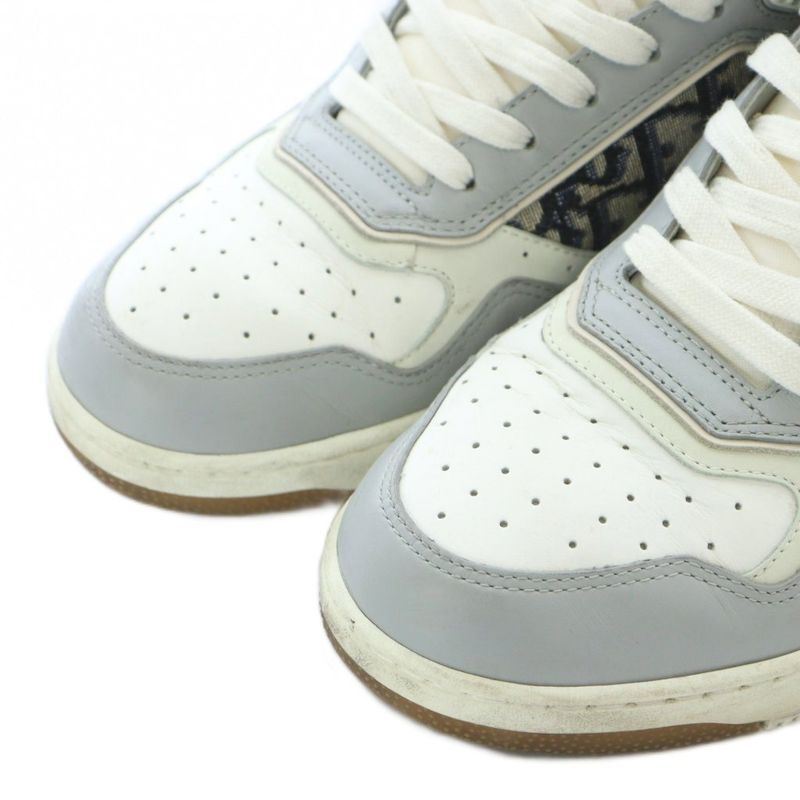 Dior Calfskin with Oblique Jacquard Oplique Sneakers 42