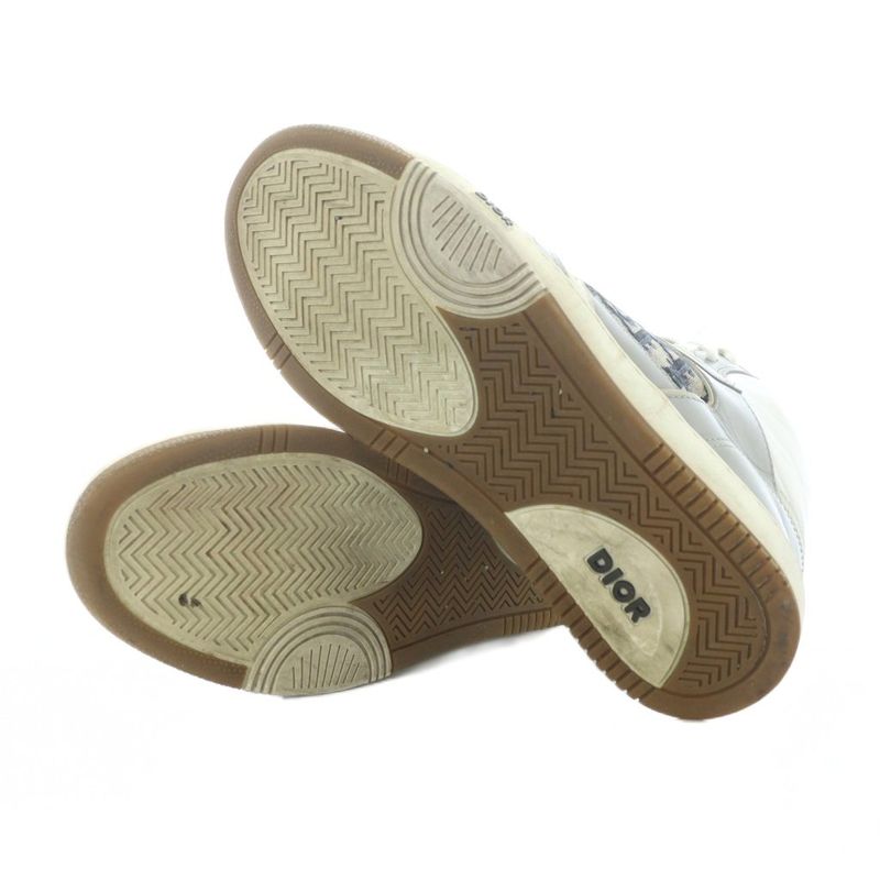 Dior Calfskin with Oblique Jacquard Oplique Sneakers 42