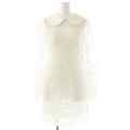 Dolce & Gabbana D&G Lace Mini Dress Long Sleeve Ivory