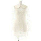 Dolce & Gabbana D&G Lace Mini Dress Long Sleeve Ivory