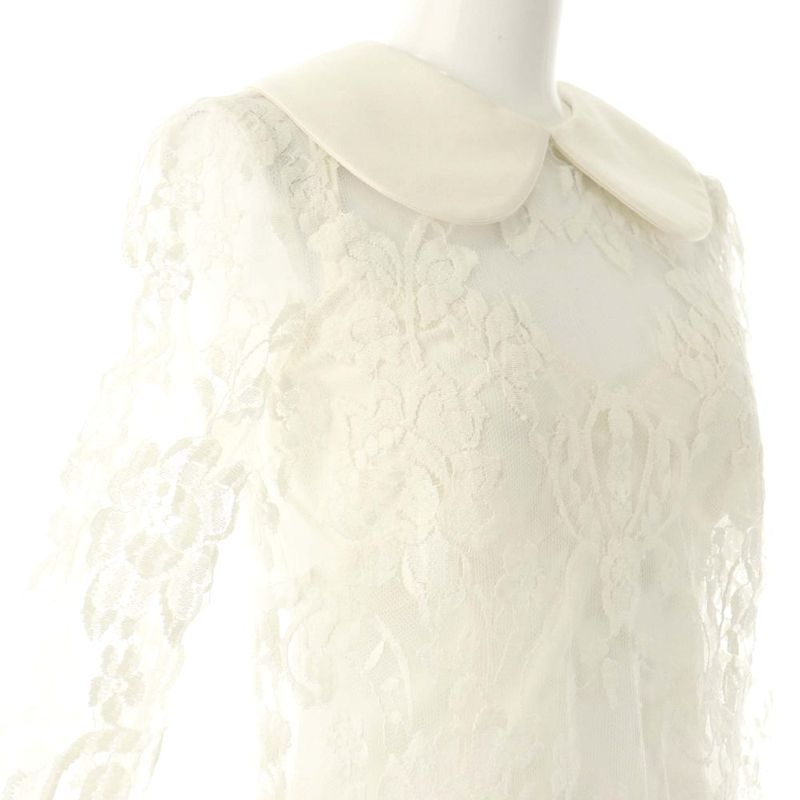 Dolce & Gabbana D&G Lace Mini Dress Long Sleeve Ivory