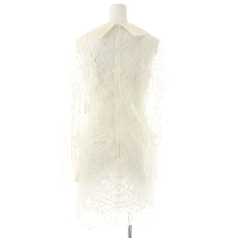 Dolce & Gabbana D&G Lace Mini Dress Long Sleeve Ivory