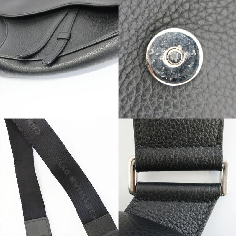 Dior Saddle Belt Bag Crossbody Black Leather