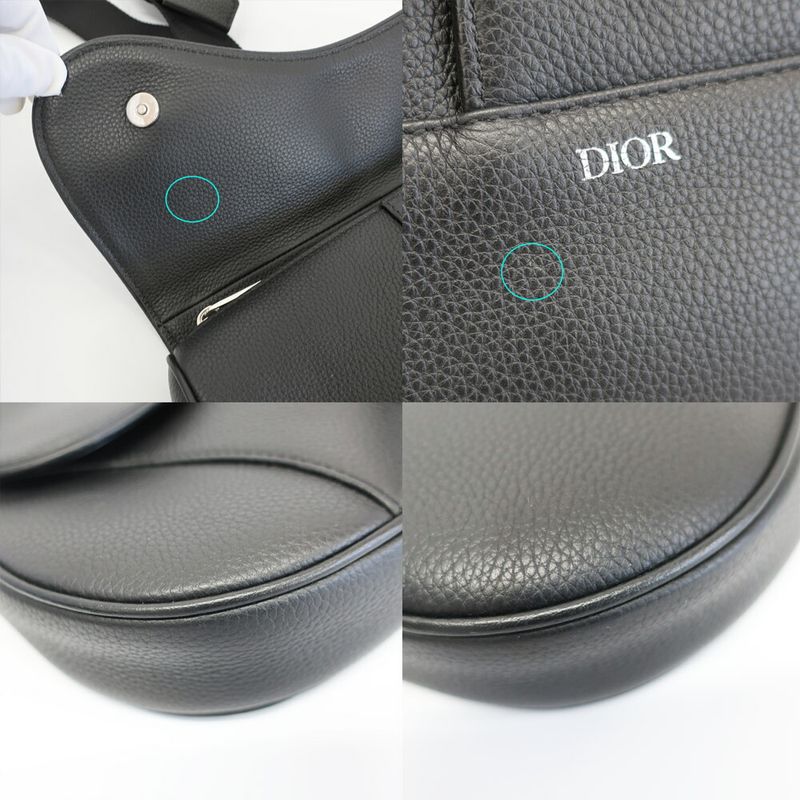 Dior Saddle Belt Bag Crossbody Black Leather