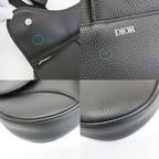 Dior Saddle Belt Bag Crossbody Black Leather