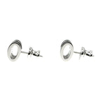 Hermes Earrings Pop Mini Pair Black Silver