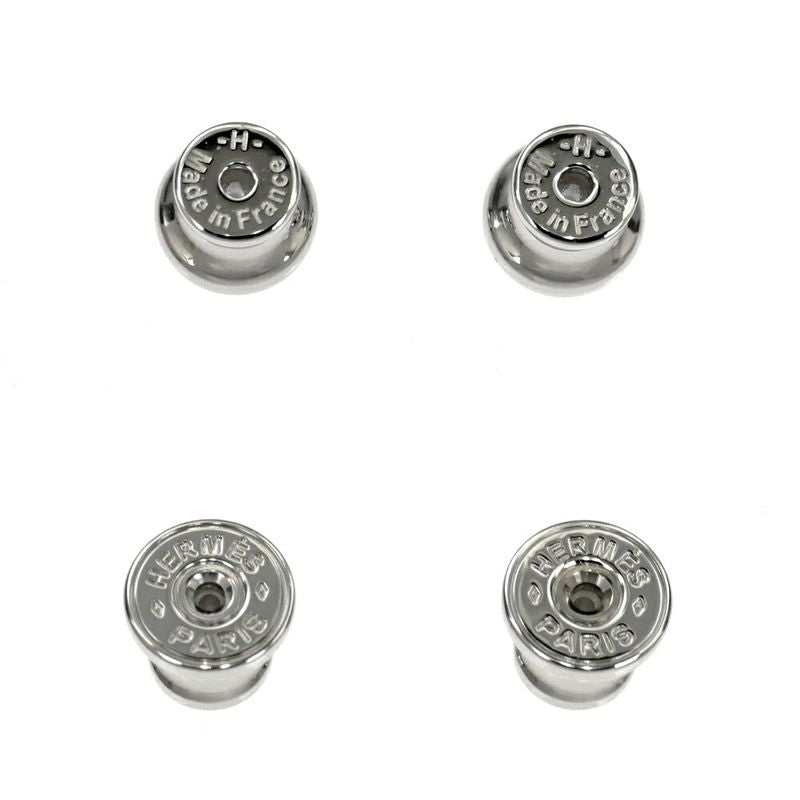Hermes Earrings Pop Mini Pair Black Silver