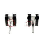 Hermes Earrings Pop Mini Pair Black Silver