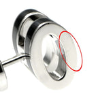 Hermes Earrings Pop Mini Pair Black Silver