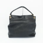 Gucci Soho Shoulder Bag Tote Fringe Black Gold