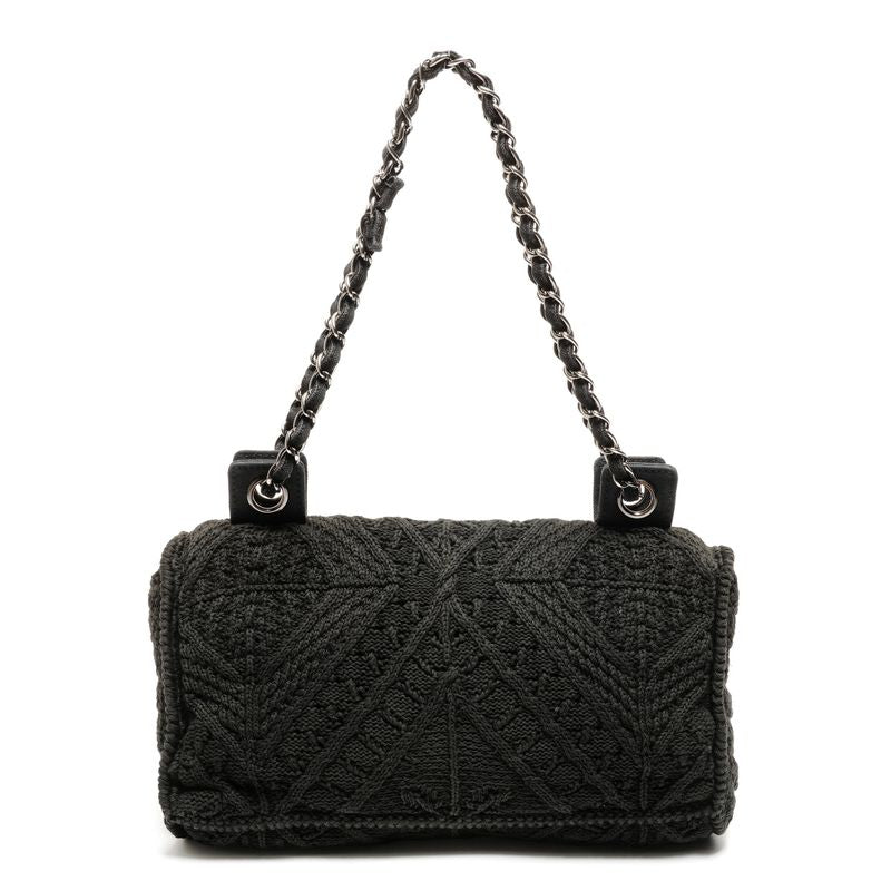Chanel Shoulder Bag No 9 2004-2005 Knit Coco Mark