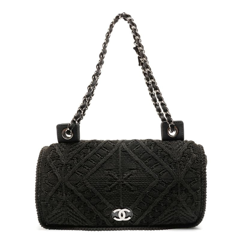 Chanel Shoulder Bag No 9 2004-2005 Knit Coco Mark