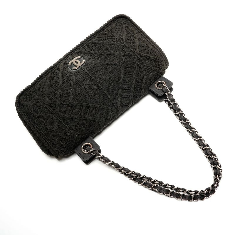 Chanel Shoulder Bag No 9 2004-2005 Knit Coco Mark