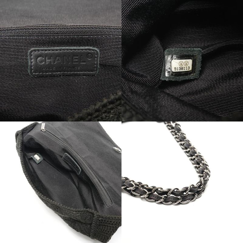 Chanel Shoulder Bag No 9 2004-2005 Knit Coco Mark