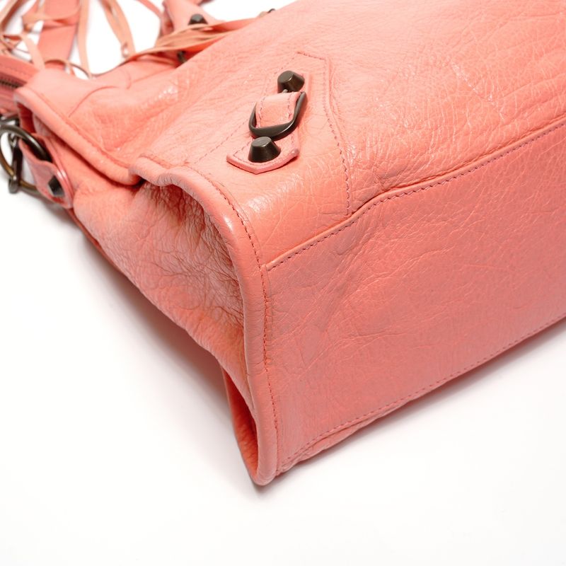 Balenciaga Shoulder Bag City 2WAY Coral Pink