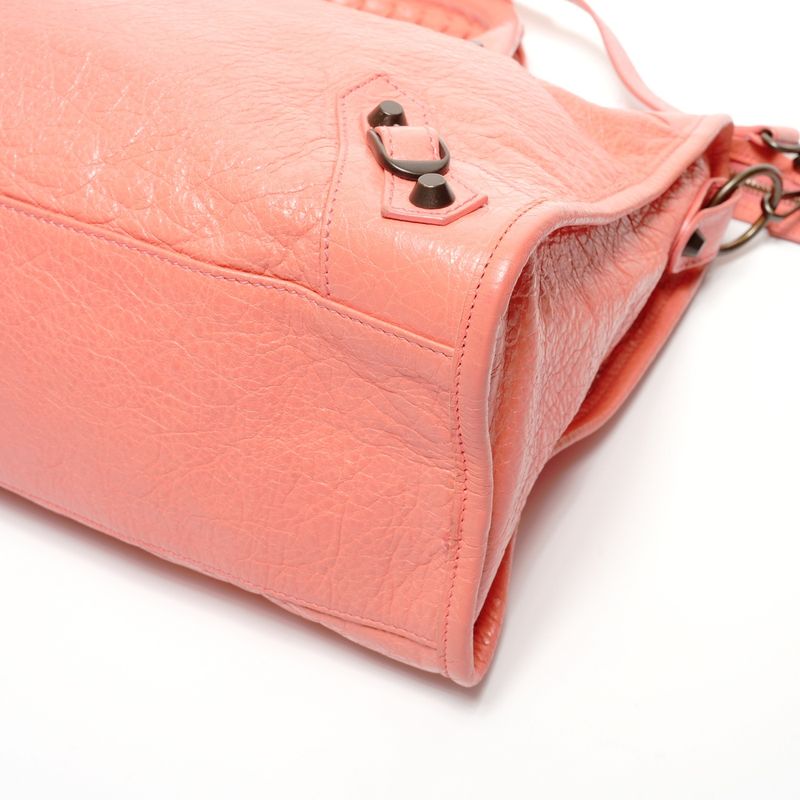 Balenciaga Shoulder Bag City 2WAY Coral Pink