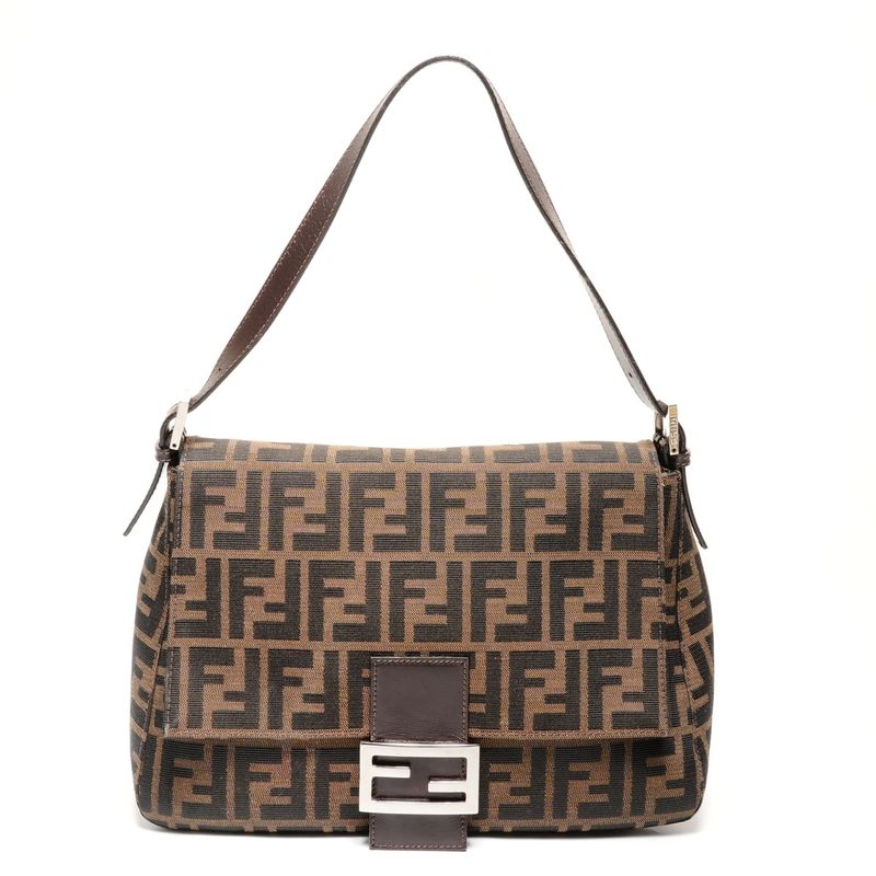 Fendi Shoulder Bag Mamma Zucca Canvas
