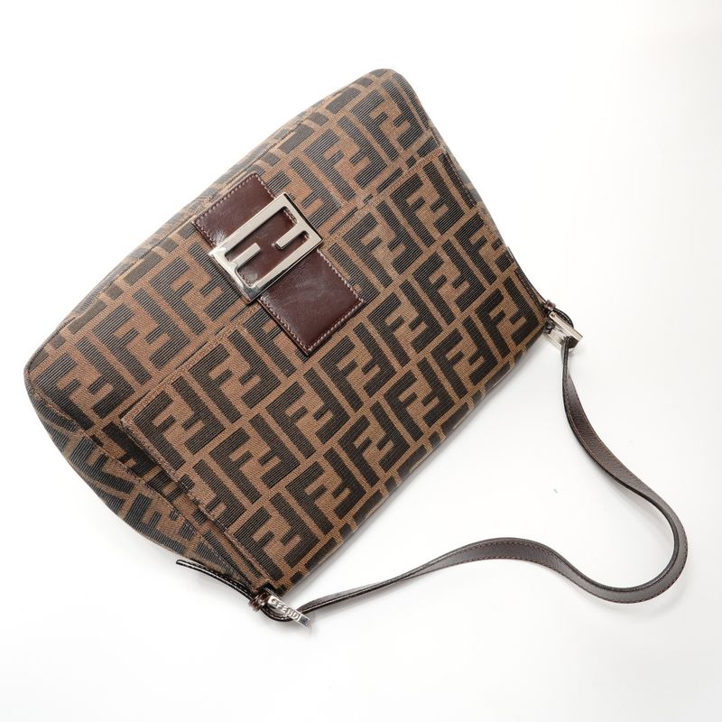 Fendi Shoulder Bag Mamma Zucca Canvas