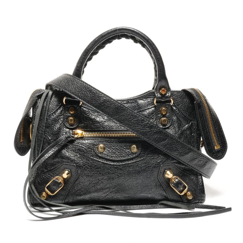 Balenciaga Shoulder Bag Leather Mini City 2way