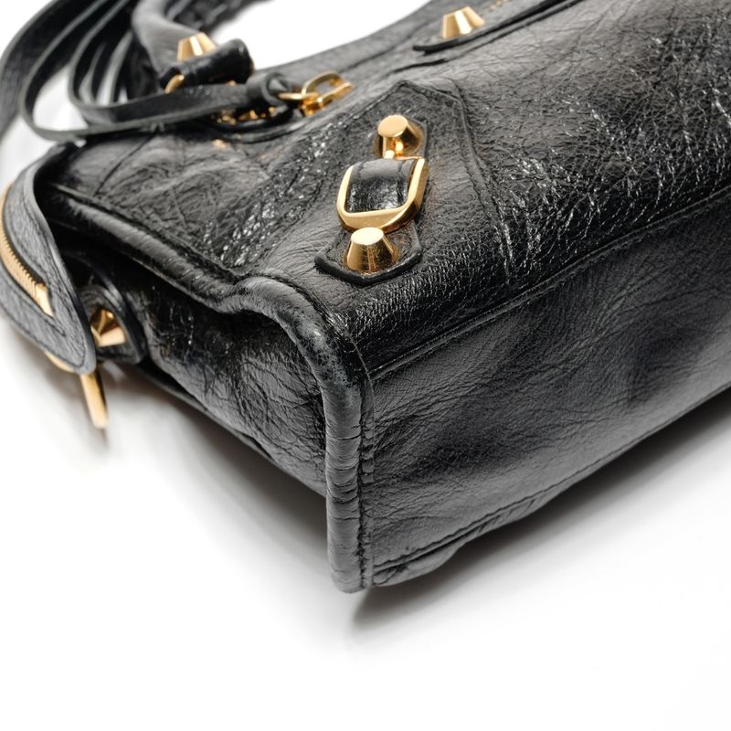 Balenciaga Shoulder Bag Leather Mini City 2way