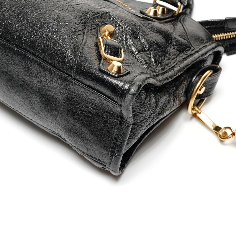 Balenciaga Shoulder Bag Leather Mini City 2way