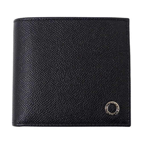 Bvlgari Wallet Men's Brand Bifold Wallet Bvlgari Bulgari Man Leather Black