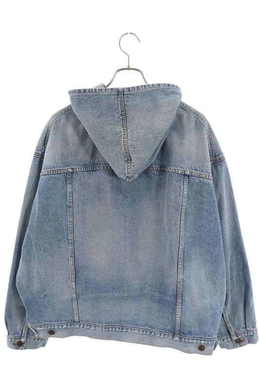 Balenciaga 719313 Tnw01 Denim Anorak Blouson Jacket Men's 1