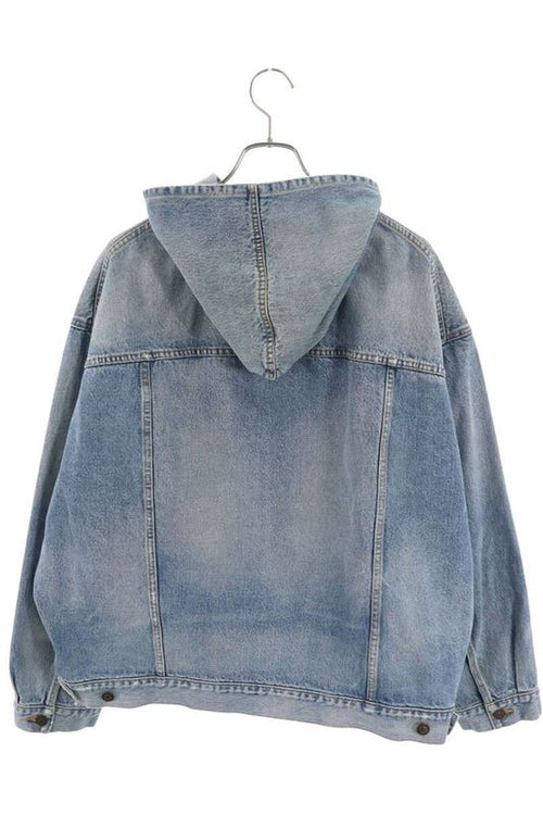 Balenciaga 719313 Tnw01 Denim Anorak Blouson Jacket Men's 1
